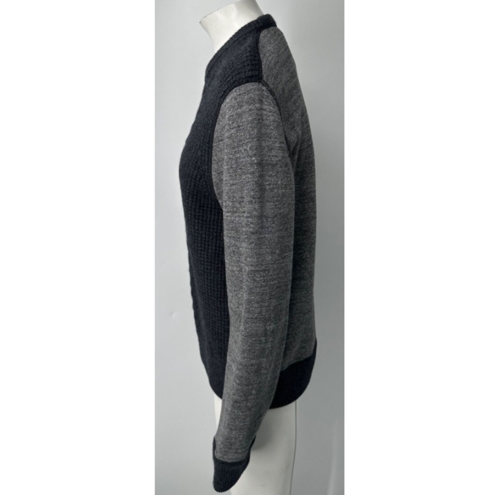 Rag & Bone Color-Block Gray Cable Knit Long Sleev… - image 2